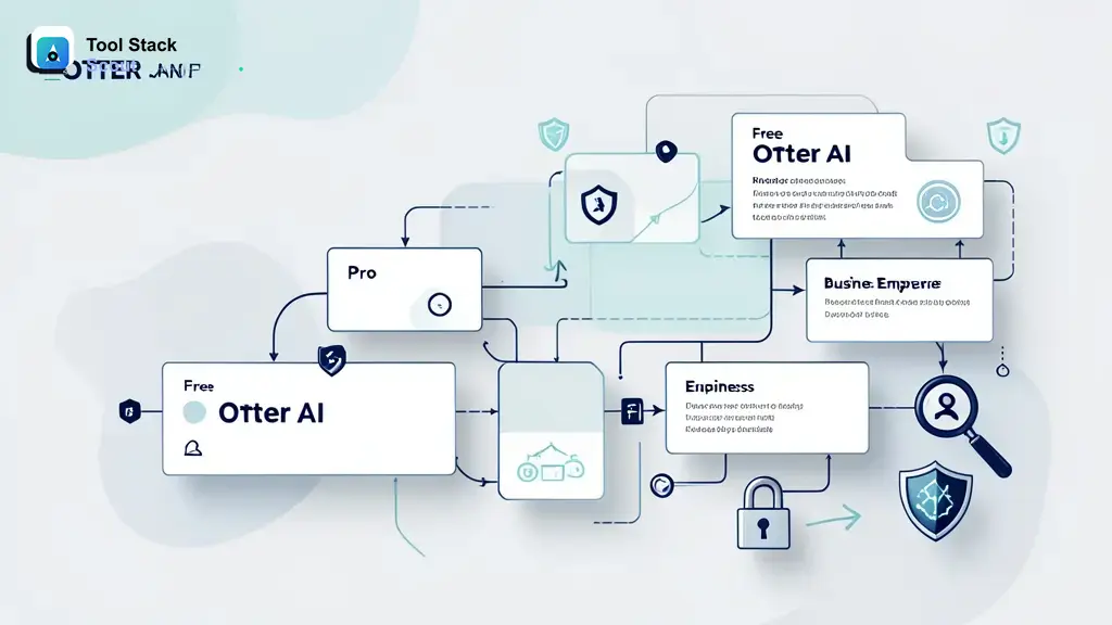 Otter AI pricing plans overview with Free Pro Business and Enterprise tiers